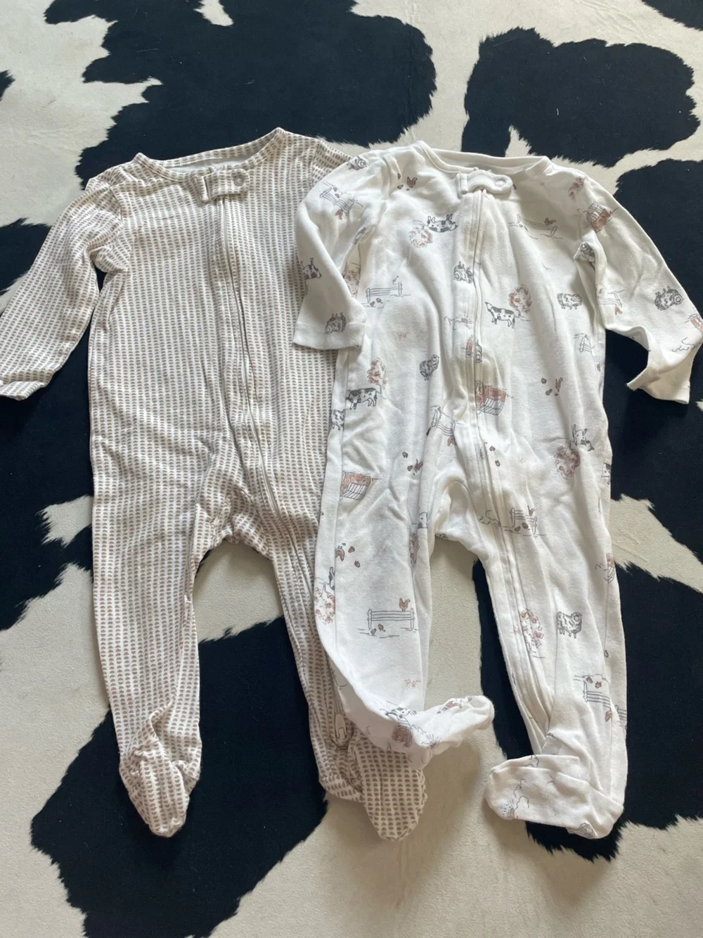 Carters Farm Print Footie Sleeper Set